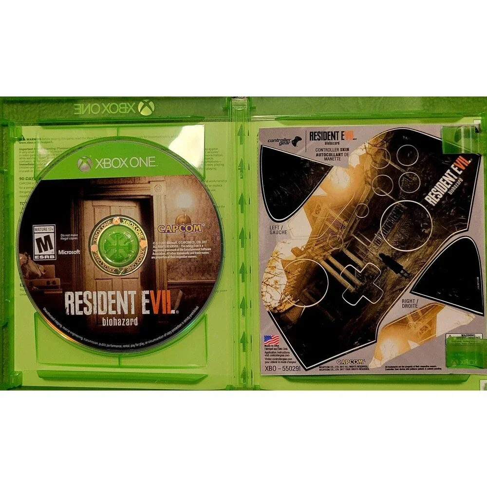 Resident Evil 7: Biohazard ( Xbox One) CIB/ Controller Stickers/Fast Shipping